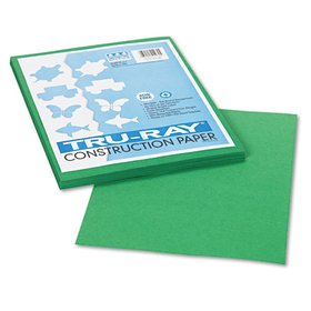 Pacon PAC102960 Tru-Ray Construction Paper, 76 Lbs., 9 X 12, Holiday Green, 50 Sheets/pack