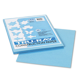 PACON CORPORATION PAC103016 Tru-Ray Construction Paper, 76 Lbs., 9 X 12, Sky Blue, 50 Sheets/pack