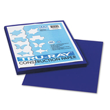Pacon PAC103017 Tru-Ray Construction Paper, 76 lb Text Weight, 9 x 12, Royal Blue, 50/Pack