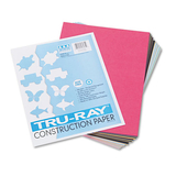 Pacon PAC103031 Tru-Ray Construction Paper, 76 Lbs., 9 X 12, Assorted, 50 Sheets/pack