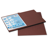 Pacon PAC103056 Tru-Ray Construction Paper, 76 Lbs., 12 X 18, Dark Brown, 50 Sheets/pack