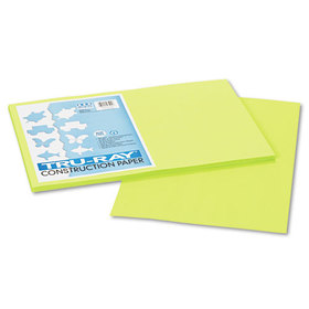 PACON CORPORATION PAC103425 Tru-Ray Construction Paper, 76 Lbs., 12 X 18, Brilliant Lime, 50 Sheets/pack