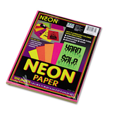 PACON CORPORATION PAC104331 Array Colored Bond Paper, 24lb, 8-1/2 X 11, Assorted Neon, 100 Sheets/pack