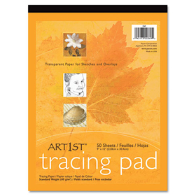 Pacon PAC2317 Art1st Parchment Tracing Paper, 14 X 17, White, 50 Sheets