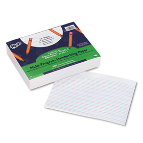 Pacon PAC2421 Multi-Program Handwriting Paper, 16 lb, 1/2" Long Rule, One-Sided, 8 x 10.5, 500/Pack