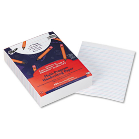 Pacon PAC2422 Multi-Program Handwriting Paper, 1/2" Short Rule, 10-1/2 X 8, White, 500 Shts/pk