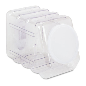 PACON CORPORATION PAC27660 Interlocking Storage Container With Lid, Clear Plastic