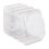 PACON CORPORATION PAC27660 Interlocking Storage Container With Lid, Clear Plastic, Price/EA