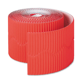 PACON CORPORATION PAC37036 Bordette Decorative Border, 2 1/4" X 50' Roll, Flame Red