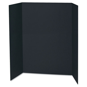 Pacon PAC3766 Spotlight Corrugated Presentation Display Boards, 48 x 36, Black/Kraft, 24/Carton