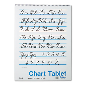 PACON CORPORATION PAC74510 Chart Tablets, Unruled, 24 X 32, White, 25 Sheets