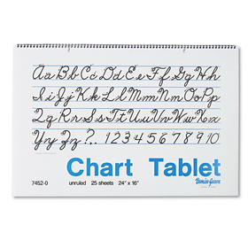 PACON CORPORATION PAC74520 Chart Tablets, Unruled, 24 X 16, White, 25 Sheets