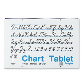 Pacon 74630 Chart Tablets, 1" Presentation Rule, 24 x 16, 30 Sheets