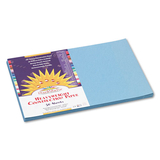 PACON CORPORATION PAC7607 Construction Paper, 58 Lbs., 12 X 18, Sky Blue, 50 Sheets/pack