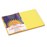PACON CORPORATION PAC8407 Construction Paper, 58 Lbs., 12 X 18, Yellow, 50 Sheets/pack