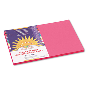 PACON CORPORATION PAC9107 Construction Paper, 58 Lbs., 12 X 18, Hot Pink, 50 Sheets/pack
