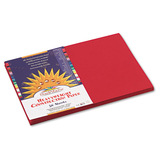 PACON CORPORATION PAC9907 Construction Paper, 58 Lbs., 12 X 18, Holiday Red, 50 Sheets/pack