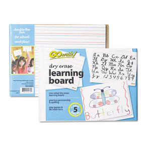 Pacon PACLB8511 Dry Erase Learning Boards, 8 1/4 X 11, 5 Boards/pk