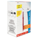 Paper Mate PAP1921091 Point Guard Flair Bullet Point Stick Pen, Red Ink, 1.4mm, 36/box