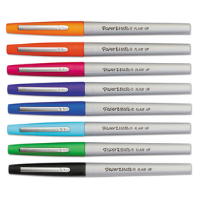 Paper Mate PAP1927694 Flair Felt Tip Porous Point Pen, Stick, Extra-Fine 0.4 mm, Assorted Ink and Barrel Colors, 8/Pack