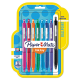 Paper Mate 1945921 InkJoy 300 RT Retractable Ballpoint Pen, 1mm, Assorted, 8/Pack