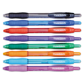 Paper Mate PAP1960662 Profile Ballpoint Pen, Retractable, Bold 1.4 mm, Assorted Ink and Barrel Colors, 8/Pack