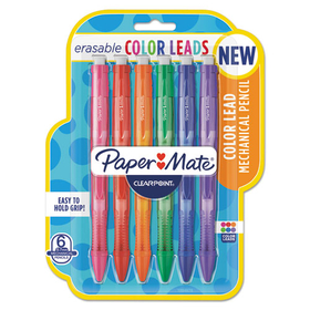 Paper Mate 1984678 Clearpoint Color Mechanical Pencils, Assorted, School Grade, 6/Pack