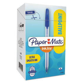 Paper Mate 2014534 InkJoy 50ST Ballpoint Pens, 1 mm, Blue Ink, 60/Pack