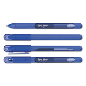 Paper Mate PAP2023006 InkJoy Gel Pen, Stick, Medium 0.7 mm, Blue Ink, Translucent Blue Barrel, Dozen