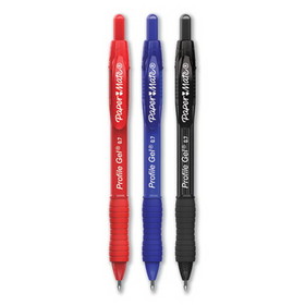 Paper Mate PAP2095446 Profile Gel Pen, Retractable, Medium 0.7 mm, Assorted Ink and Barrel Colors, 36/Pack