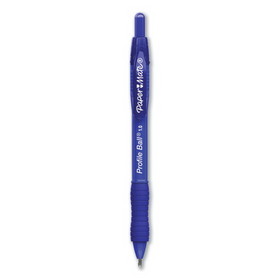 Paper Mate PAP2095462 Profile Ballpoint Pen, Retractable, Medium 1 mm, Blue Ink, Translucent Blue Barrel, Dozen