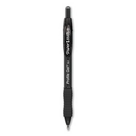 Paper Mate PAP2095468 Profile Gel Pen, Retractable, Fine 0.5 mm, Black Ink, Translucent Black Barrel, Dozen