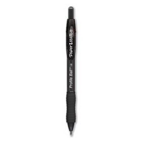 Paper Mate Liquid Paper 2095470 Profile Retractable Ballpoint Pen, Bold 1 mm, Black Ink/Barrel, Dozen