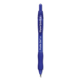 Paper Mate PAP2095472 Profile Gel Pen, Retractable, Medium 0.7 mm, Blue Ink, Translucent Blue Barrel, Dozen