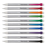 Paper Mate PAP2096303 Write Bros Mechanical Pencil, 0.5 mm, HB (#2), Black Lead, Silver Barrel with Assorted Clip Colors, 24/Pack