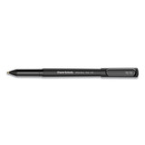 Paper Mate PAP2124515 Write Bros. Ballpoint Pen, Stick, Fine 0.8 mm, Black Ink, Black Barrel, Dozen