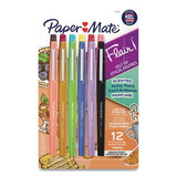 Paper Mate PAP2125359 Flair Scented Felt Tip Porous Point Pen, Stick, Medium 0.7 mm, Assorted Ink and Barrel Colors, 12/Pack