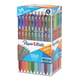 Paper Mate PAP2132016 InkJoy Gel Pen, Retractable, Medium 0.7 mm, Assorted Ink and Barrel Colors, 36/Pack