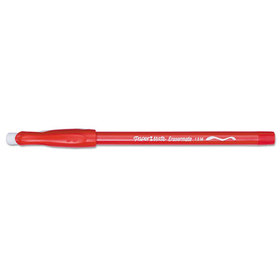SANFORD INK COMPANY PAP3920158 Eraser Mate Ballpoint Pen, Stick, Medium 1 mm, Red Ink, Red Barrel, Dozen
