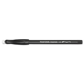 SANFORD INK COMPANY PAP3930158 Eraser Mate Ballpoint Pen, Stick, Medium 1 mm, Black Ink, Black Barrel, Dozen