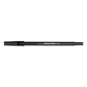 Paper Mate Liquid Paper 4621401C Write Bros. Stick Ballpoint Pen Value Pack, 1mm, Black Ink/Barrel, 60/Pack