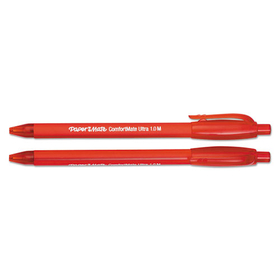SANFORD INK COMPANY PAP6320187 ComfortMate Ultra Ballpoint Pen, Retractable, Medium 1 mm, Red Ink, Red Barrel, Dozen