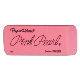 SANFORD INK COMPANY PAP70521 Pink Pearl Eraser, For Pencil Marks, Rectangular Block, Large, Pink, 12/Box