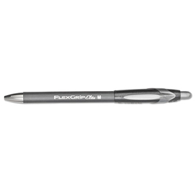 SANFORD INK COMPANY PAP85580 FlexGrip Elite Ballpoint Pen, Retractable, Medium 1 mm, Black Ink, Black Barrel, Dozen