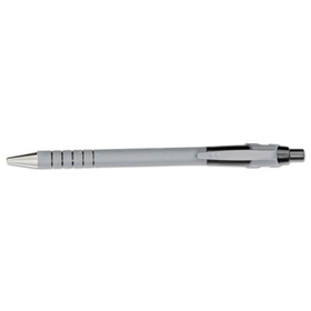 SANFORD INK COMPANY PAP9580131 FlexGrip Ultra Recycled Ballpoint Pen, Retractable, Fine 0.8 mm, Black Ink, Gray/Black Barrel, Dozen