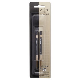 Parker PAR1950362 Refill for Parker Retractable Gel Ink Roller Ball Pens, Medium Conical Tip, Black Ink, 2/Pack