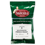 Papanicholas Coffee PCO25186 Premium Coffee, Decaffeinated French Roast, 18/carton
