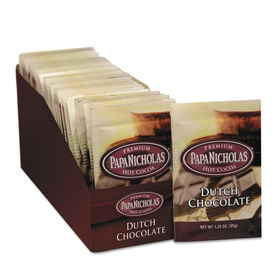 Papanicholas Coffee PCO79224 Premium Hot Cocoa, Dutch Chocolate, 24/carton