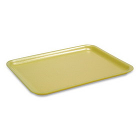 Pactiv Evergreen PCT51P302 Supermarket Tray, #2, 8.38 x 5.88 x 1.21, Yellow, Foam, 500/Carton