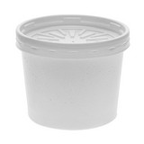 Pactiv Evergreen PCTD12RBLD Paper Round Food Container and Lid Combo, 12 oz, 3.75